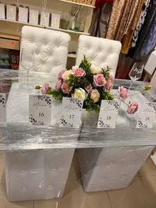 Mesa para novios/Sillas